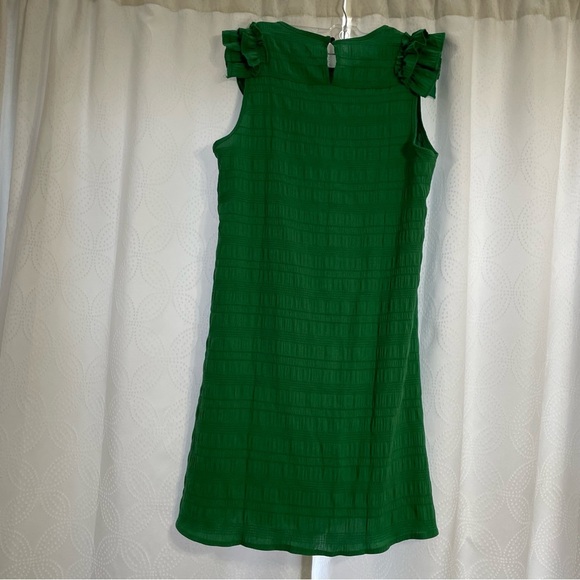 Source Unknown Green Sleeveless Flutter Mini Dress - Picture 2 of 7